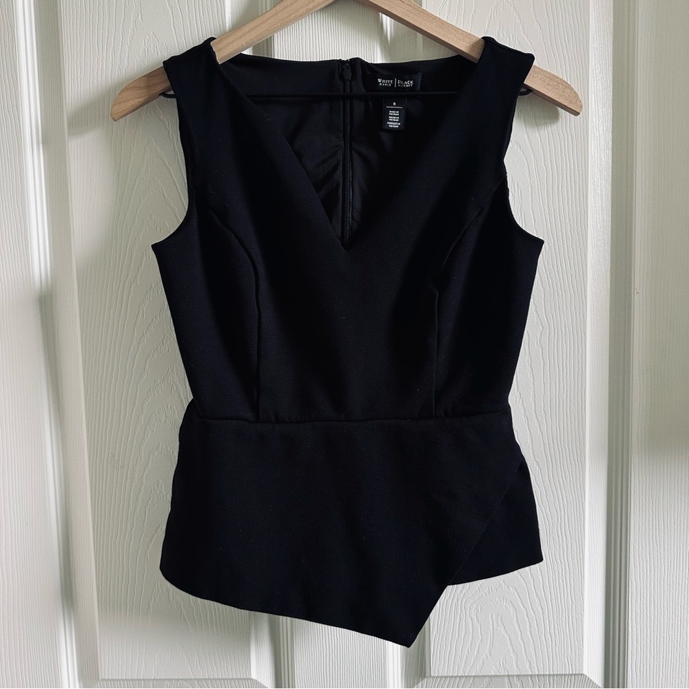 WHBM Asymmetrical Peplum Top